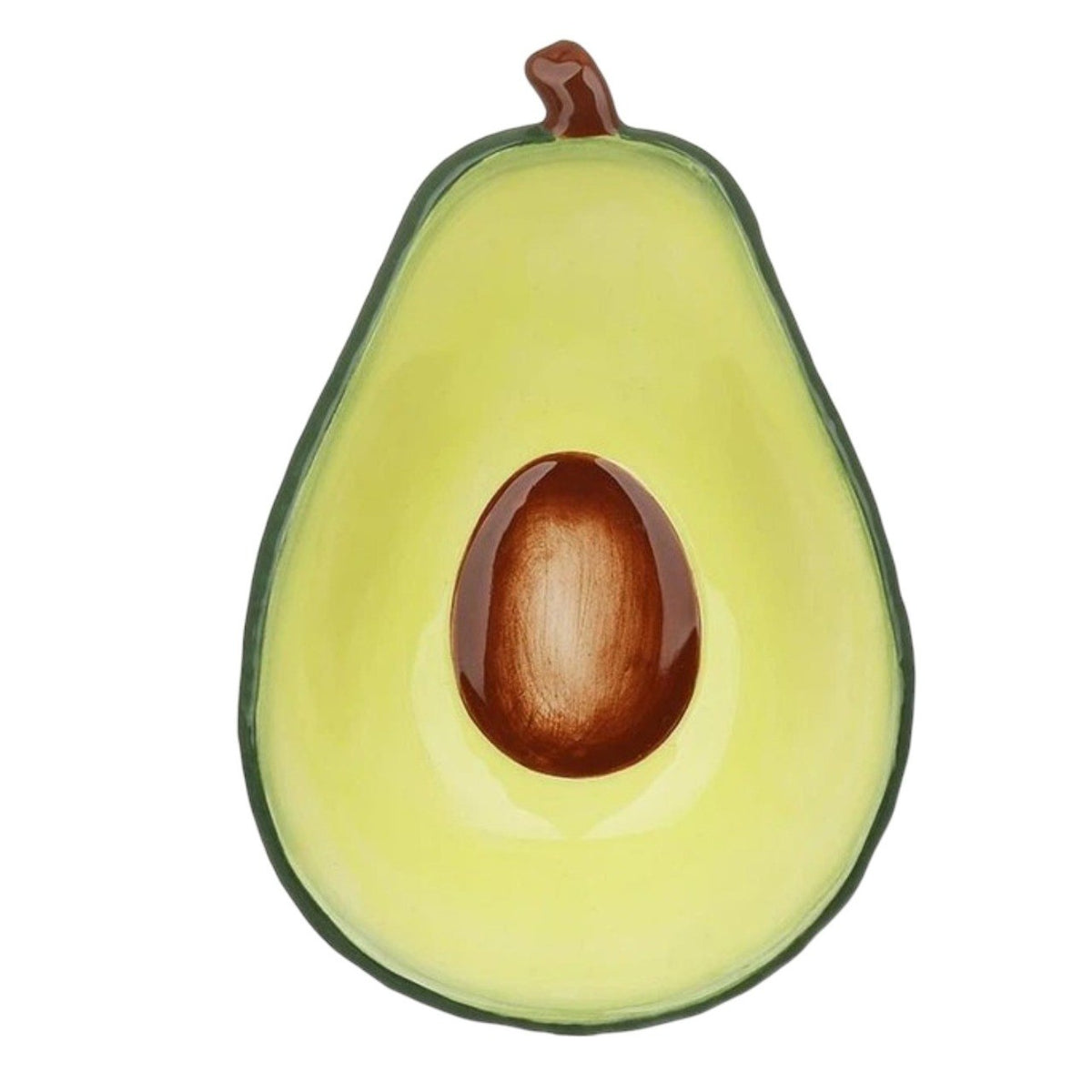 BANDEJA SALSERA EN FORMA DE AGUACATE DE CERAMICA RAINBOWS 25X17X9CM