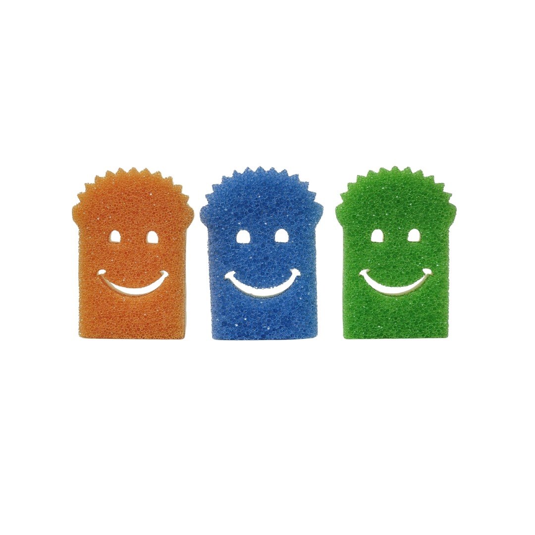 ESPONJAS PARA LIMPIEZA MULTIUSO CON CONTROL DE TEXTURA 3PCS WONDER HOUSE 8x11CM