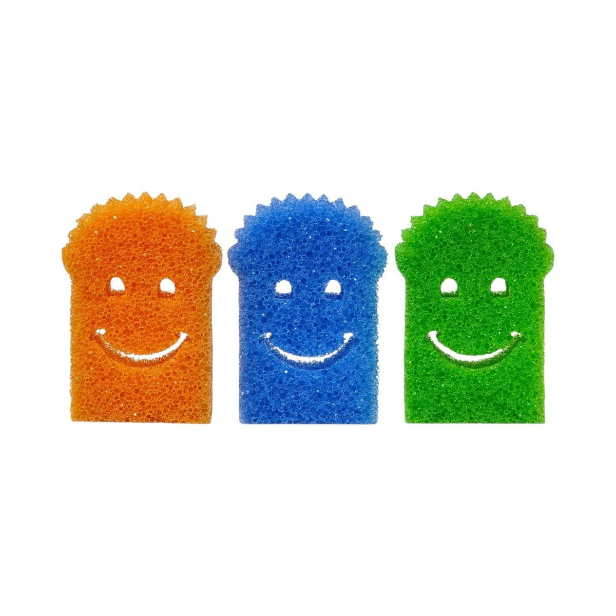 ESPONJAS DE LIMPIEZA INTELIGENTE CON DOBLE TEXTURA 3PCS WONDER HOUSE 8x11CM