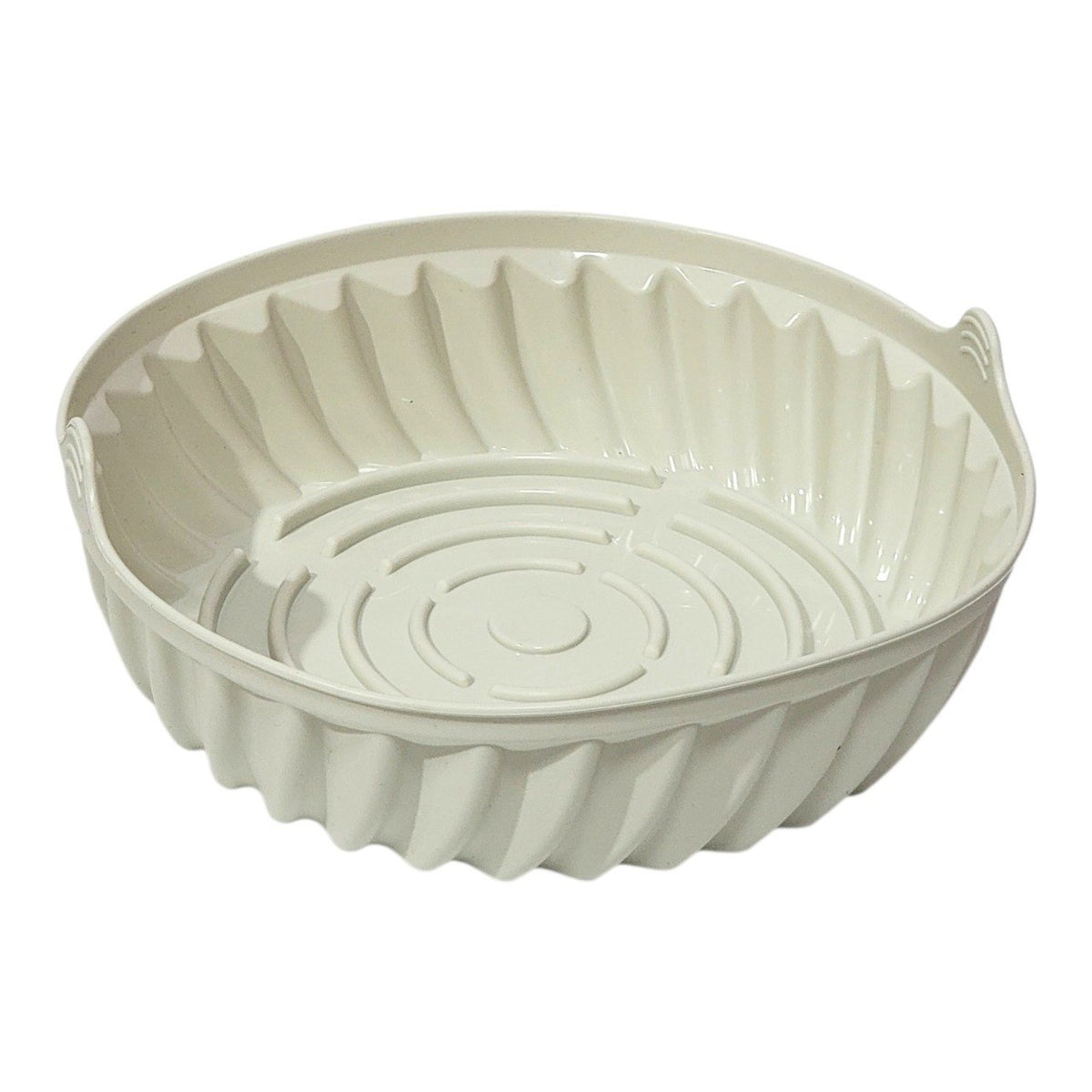 RECIPIENTE MOLDE DE SILICONA PARA FREIDORA DE AIRE COLOR CREMA XL ULTIMATE 21X20.5X7.5CM