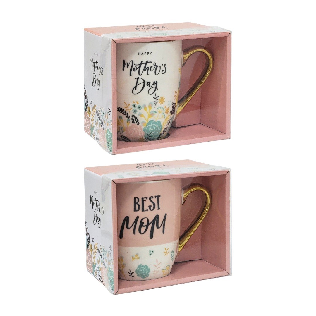 TAZA DE REGALO PARA MAMÁ LIFE ART 350ML 8X5X10CM