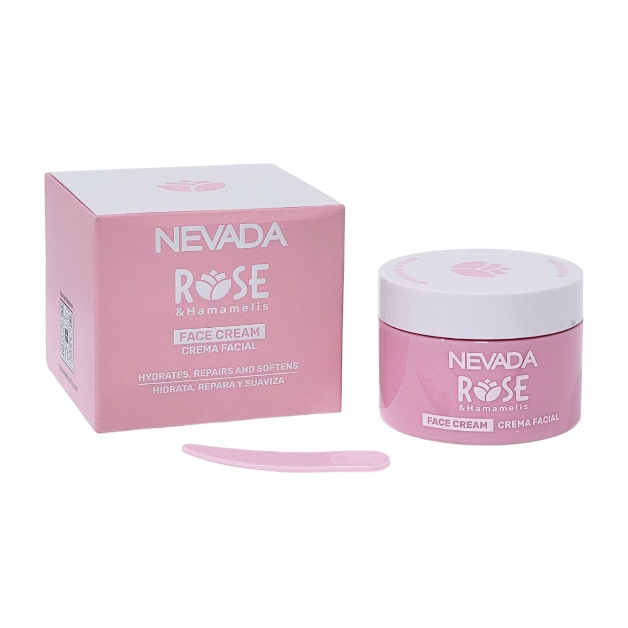 CREMA FACIAL HIDRATANTE Y REPARADORA CON EXTRACTO DE ROSAS Y HAMAMELIS NEVADA 50G