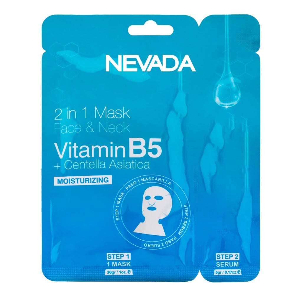 MASCARILLA PARA ROSTRO Y CUELLO HIDRATANTE Y REPARADORA CON PANTENOL Y EXTRACTO DE CENTELLA ASIATICA NEVADA 30G