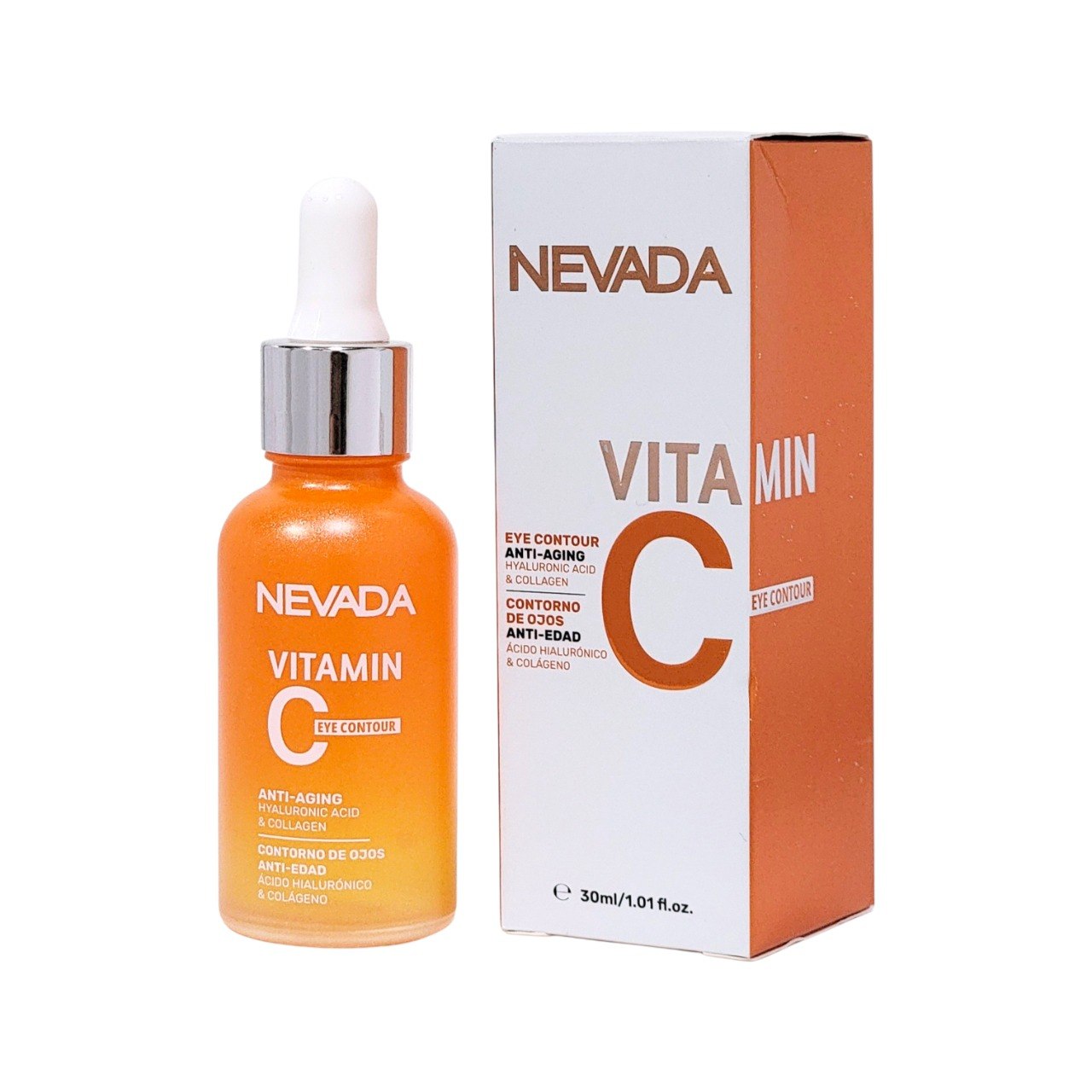 SUERO PARA EL CONTORNO DE OJOS ANTIEDAD CON VITAMINA C ACIDO HIALURONICO Y COLAGENO NEVADA 30ML