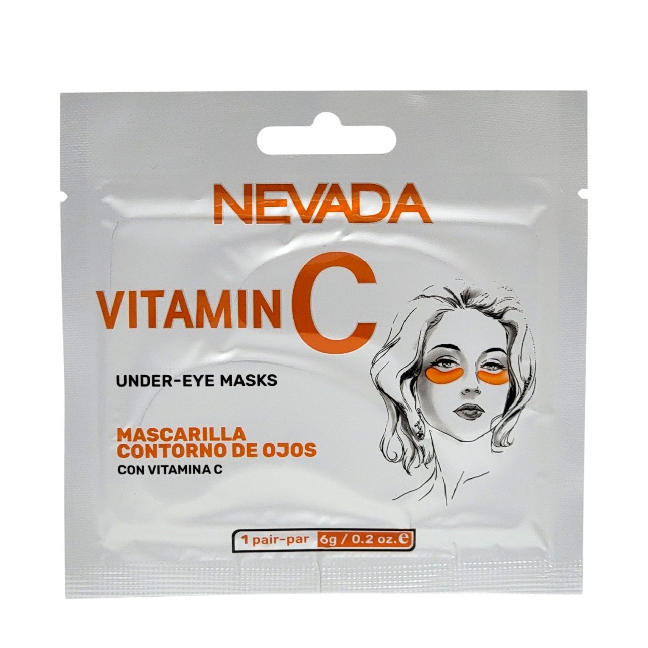 PARCHES HIDRATANTES DE OJOS REVITALIZANTES CON VITAMINA C Y EXTRACTO DE ALGAS MARINAS 1 PAR NEVADA 6G