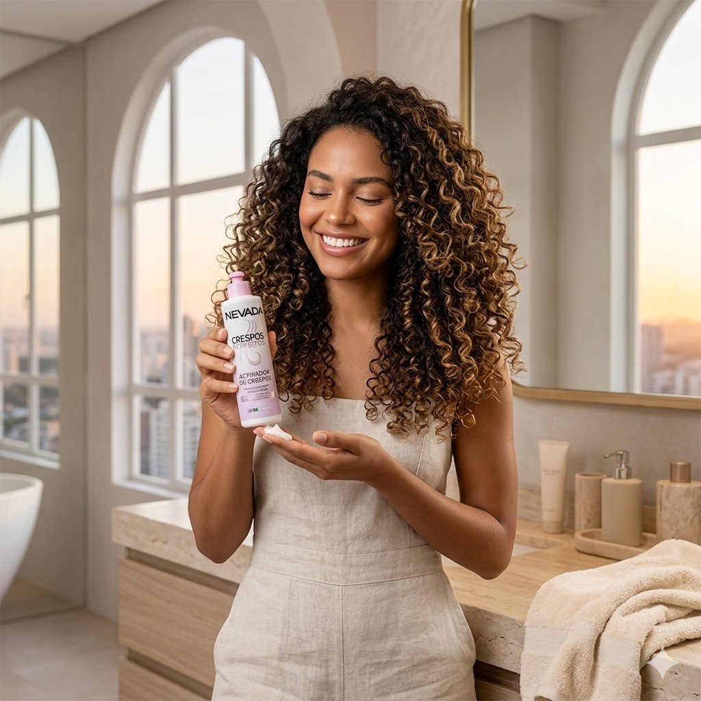CREMA PARA PEINAR ACTIVADORA DE RIZOS Y CRESPOS NEVADA 300ML