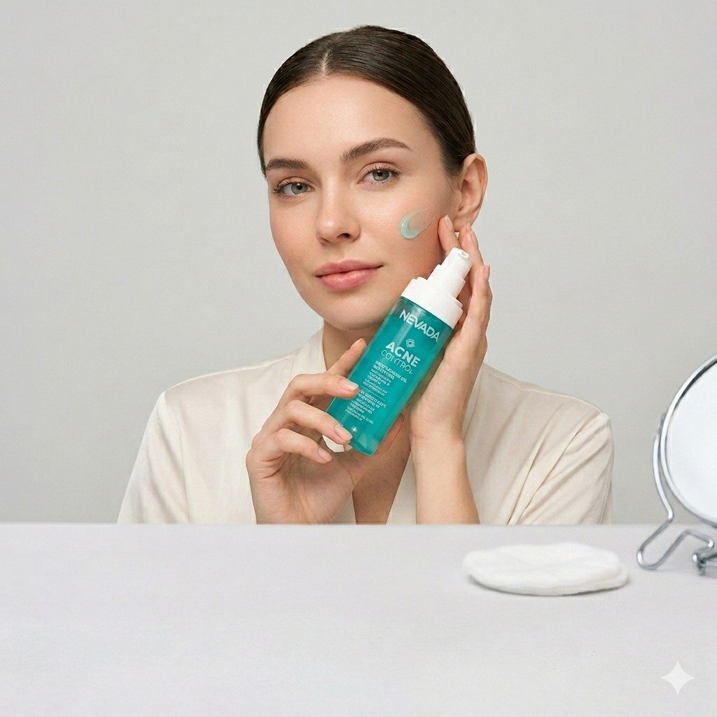 GEL FACIAL HIDRATANTE MATIFICANTE PARA PIEL GRASA CON NIACINAMIDA Y VITAMINA E NEVADA 110ML