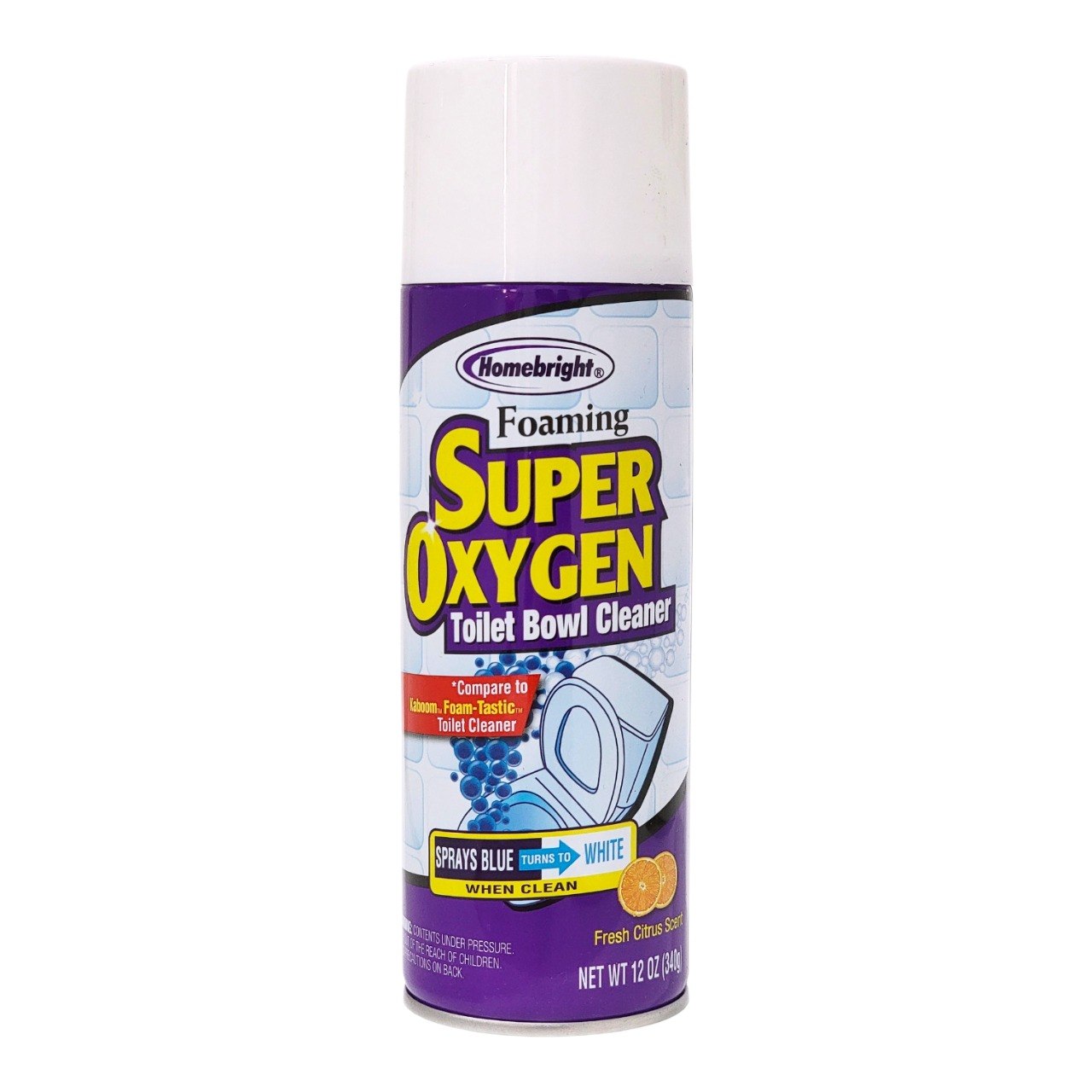 LIMPIADORA DE INODOROS EN SPRAY ESPUMOSO HOMEBRIGHT 340G