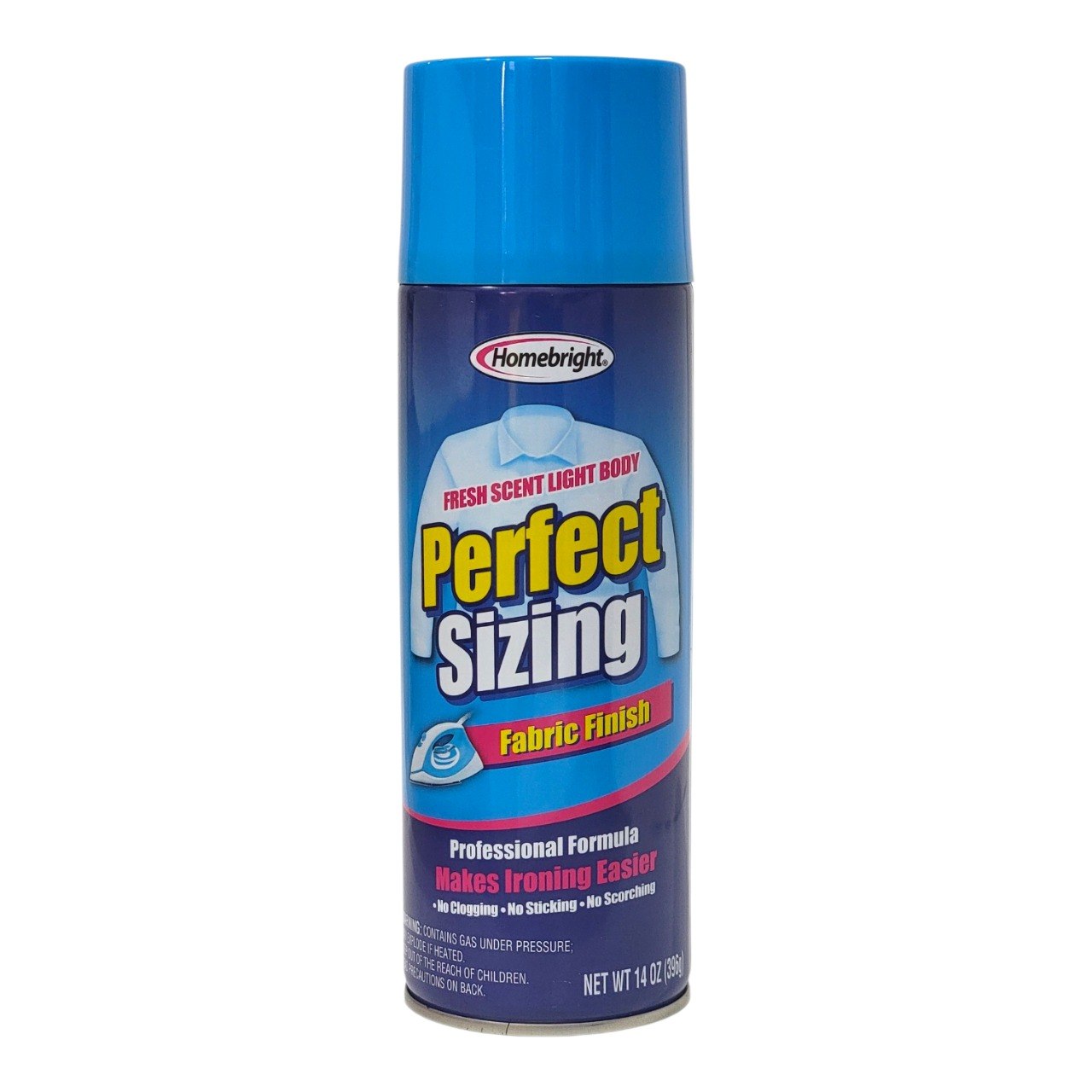 APRESTO EN SPRAY PARA PLANCHADO Y ACABADO TEXTIL HOMEBRIGHT 396G