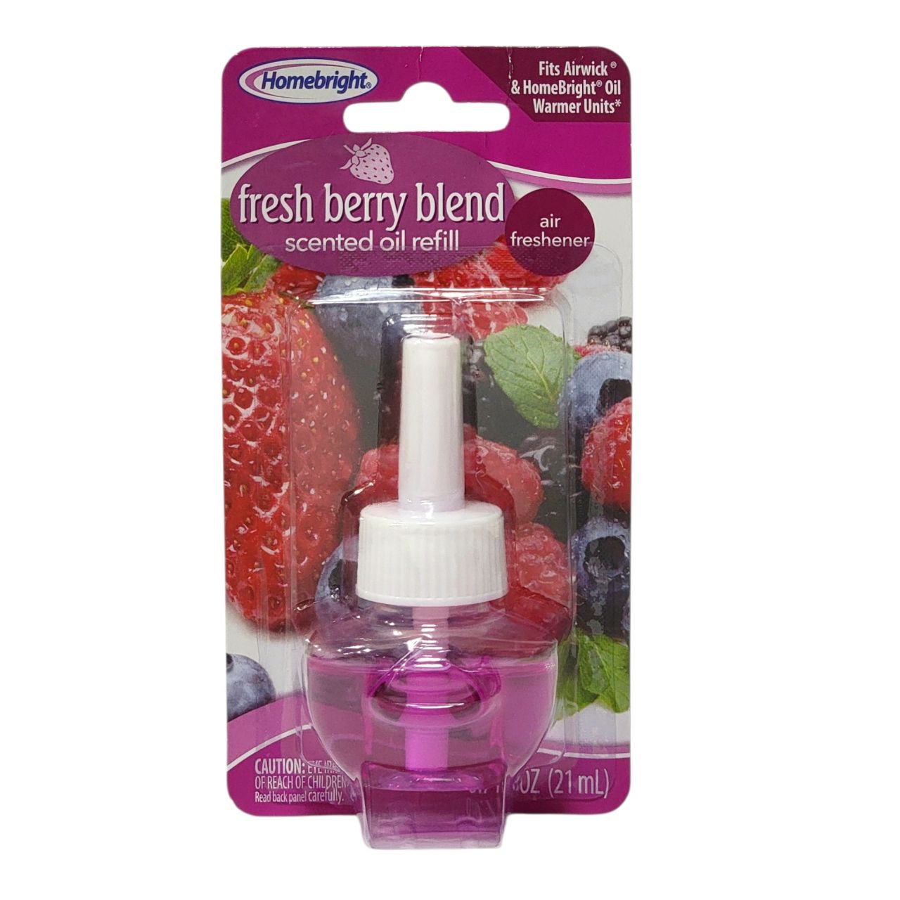 REPUESTO DE ACEITE AROMATICO DE MEZCLA DE BAYAS FRESCAS HOMEBRIGHT 21ML