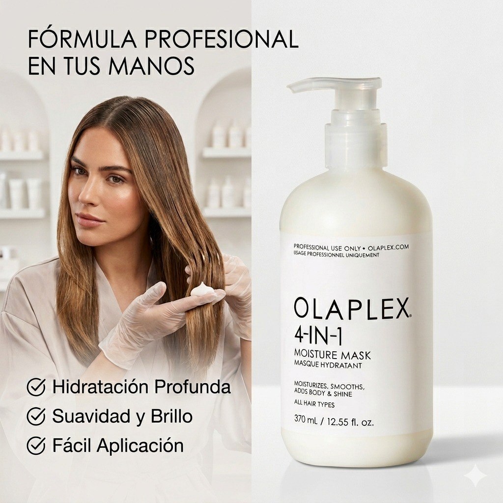 MASCARILLA PARA EL CABELLO 4 EN 1 HIDRATANTE CON FORMULA RECONSTRUCTORA DE PUENTES Y CERAMIDAS OLAPLEX 370ML