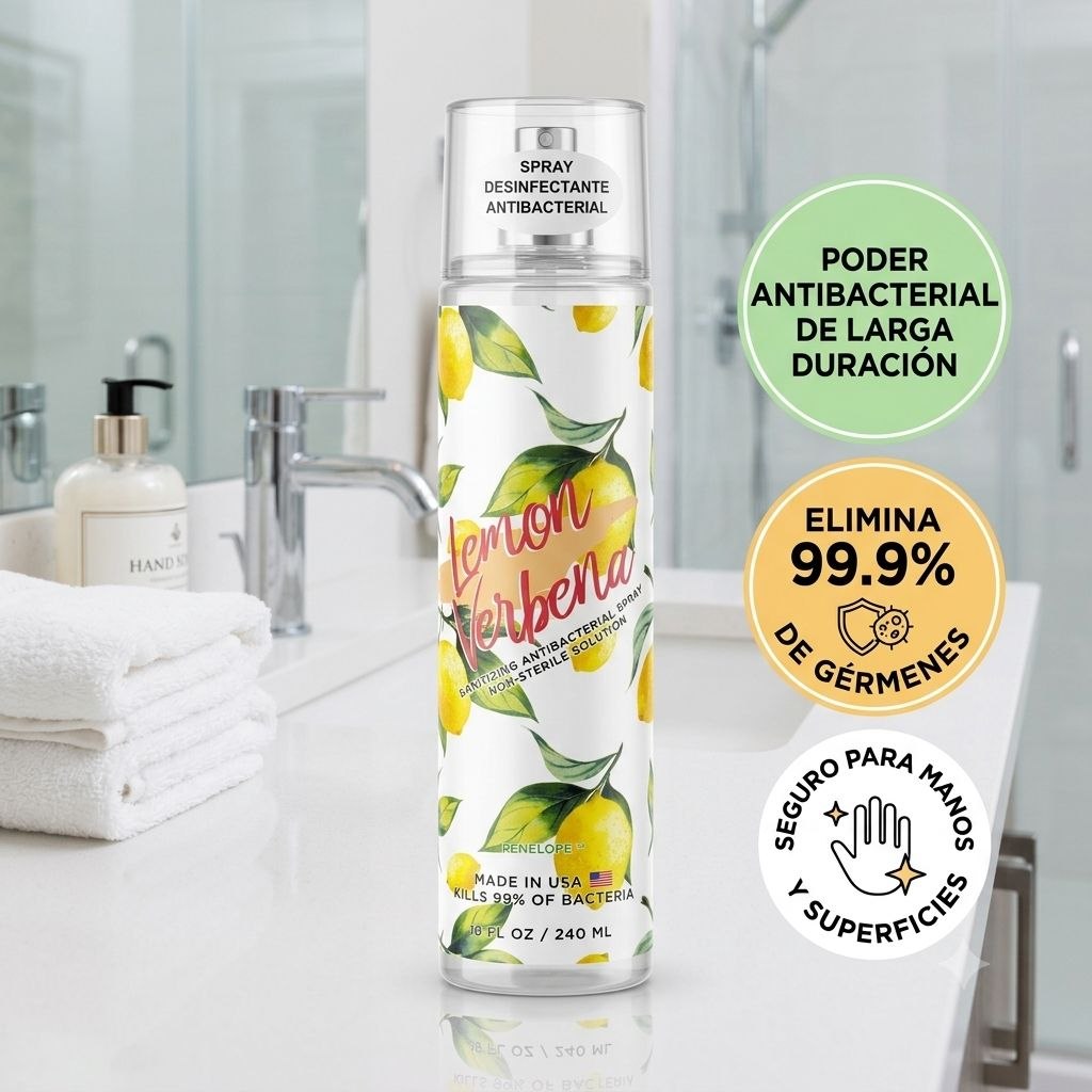 SPRAY DESINFECTANTE ANTIBACTERIAL AROMA LEMON VERBENA PENELOPE 240ML