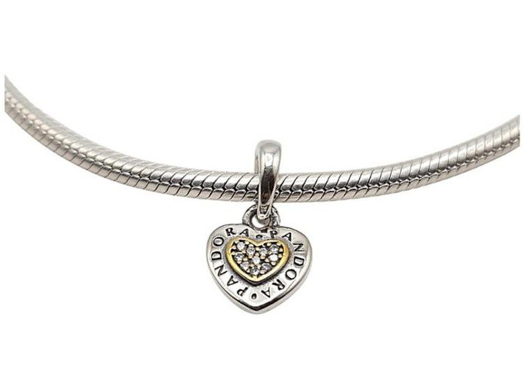PCHARM2914$1 FORMA CORAZON PANDORA PLATA 9.25