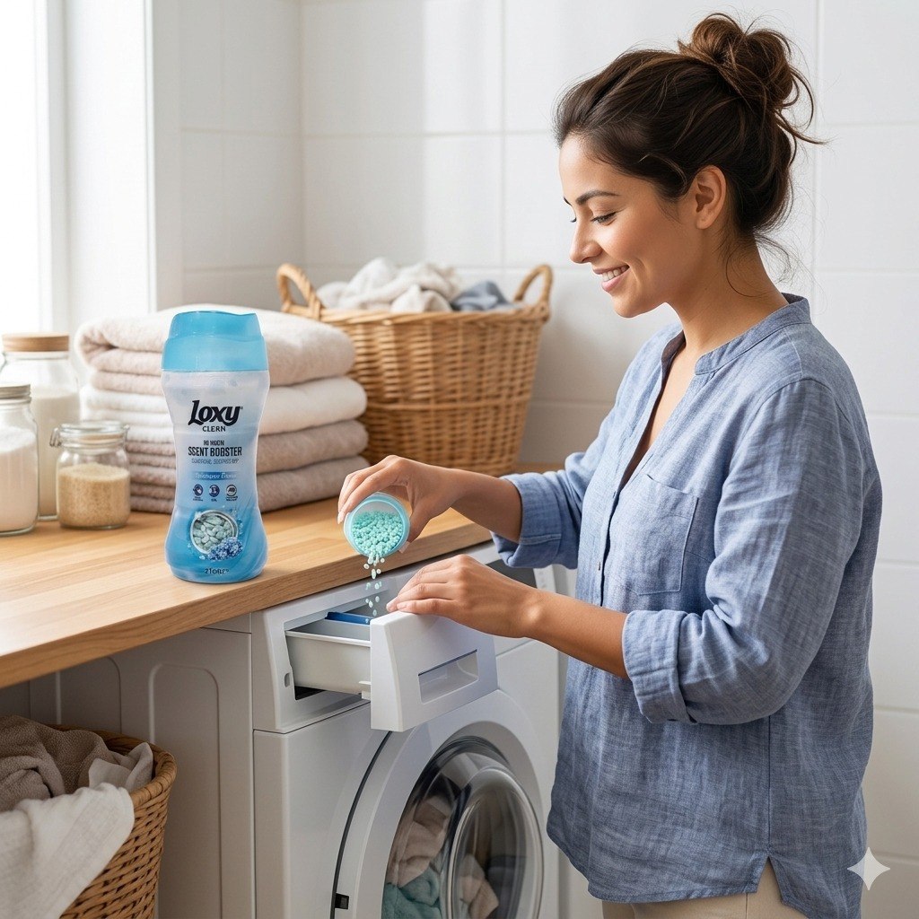 PERLAS DE AROMA Y SUAVIZANTE PARA LAVADO FLOR DE HORTENSIA LOXY CLEAN 210G