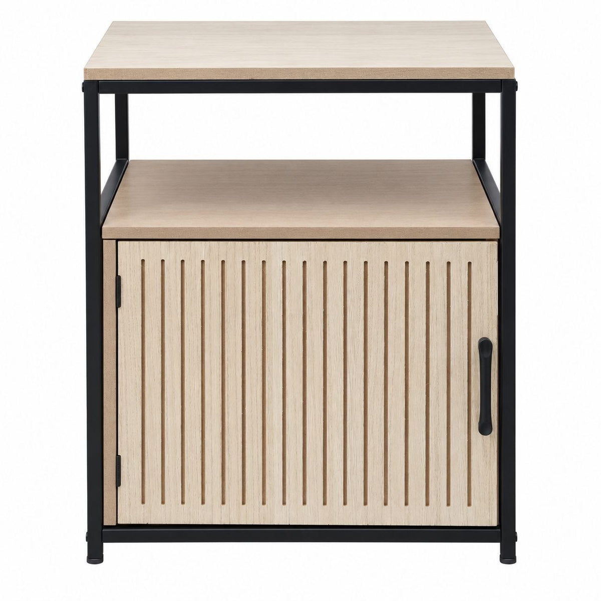 MESA AUXILIAR CON GABINETE DE ALMACENAMIENTO 56CMX24CMX40CM