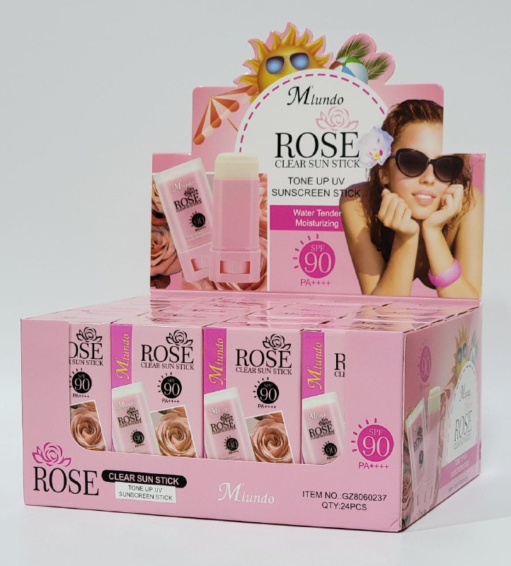 PROTECTOR SOLAR EN BARRA SPF 90 PA HIDRATANTE SUAVE MLUNDO ROSE