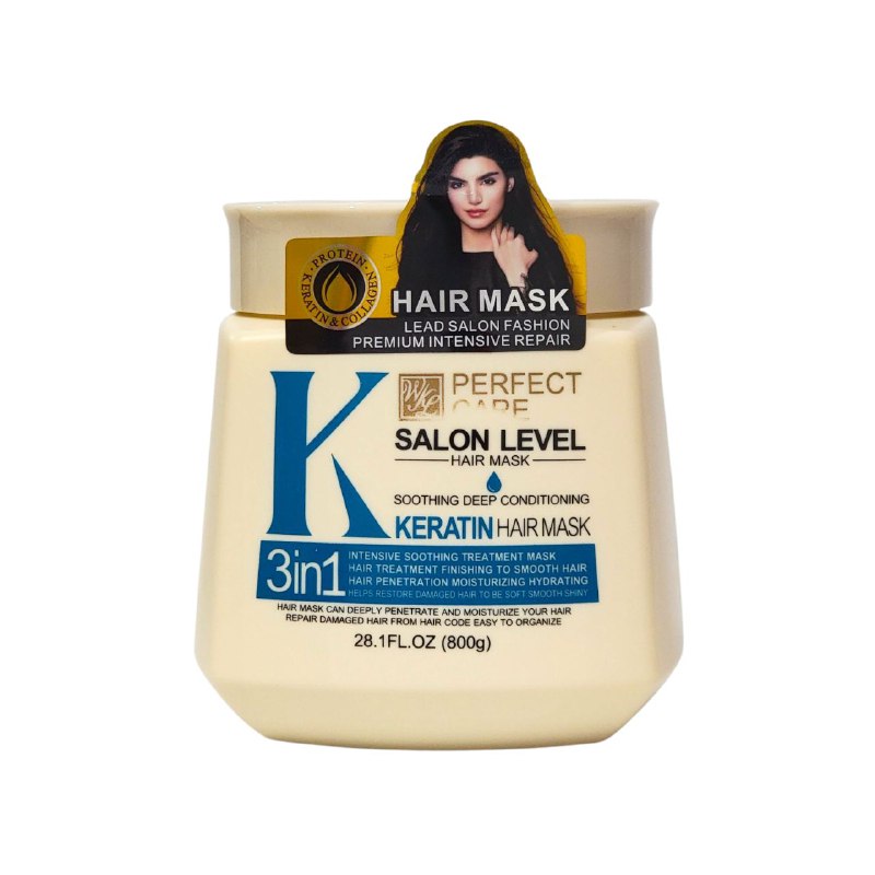 MASCARILLA PARA EL CABELLO DE QUERATINA 3 EN 1 PERFECT CARE 800G
