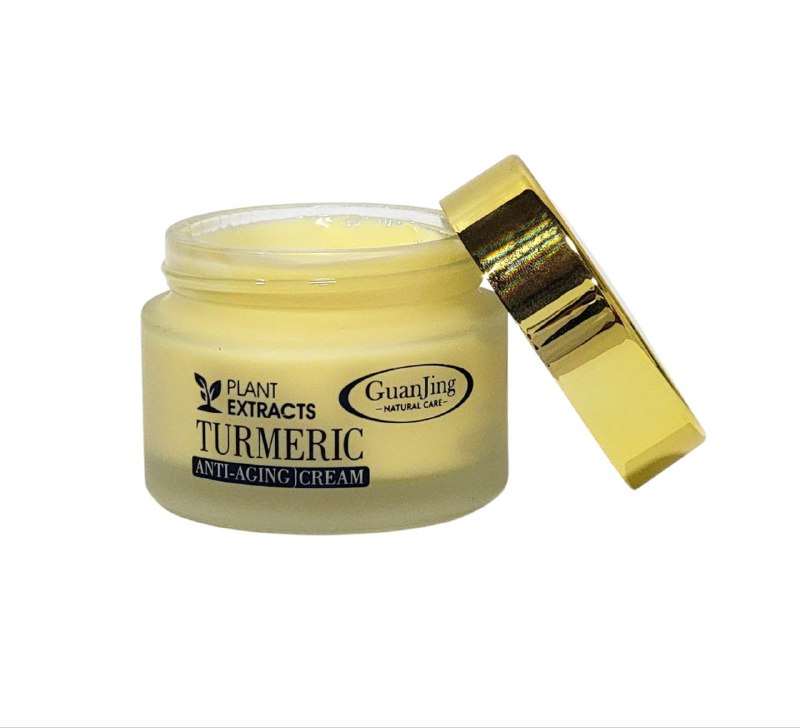 CREMA FACIAL ANTIEDAD ANTIACENE ACLARANTE CON EXTRACTO DE CURCUMA GUANJING 50ML