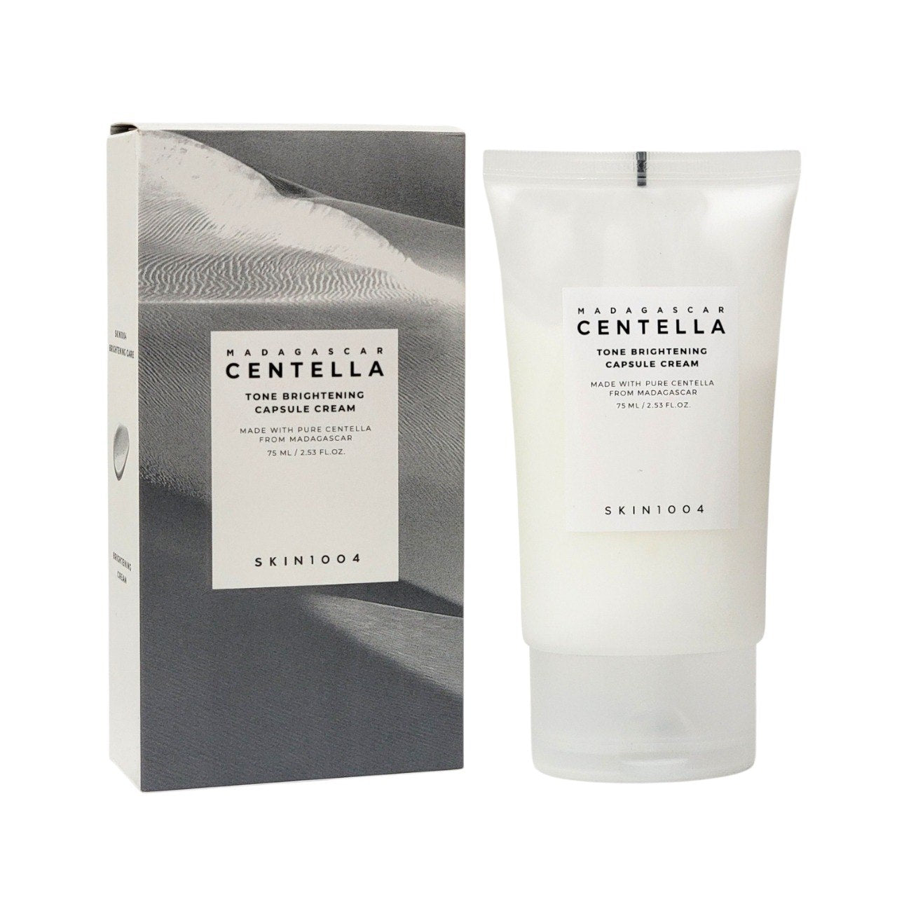 CREMA FACIAL ILUMINADORA UNIFICADORA DE TONO CON CENTELLA ASIATICA DE MADAGASCAR SKIN1004 75ML