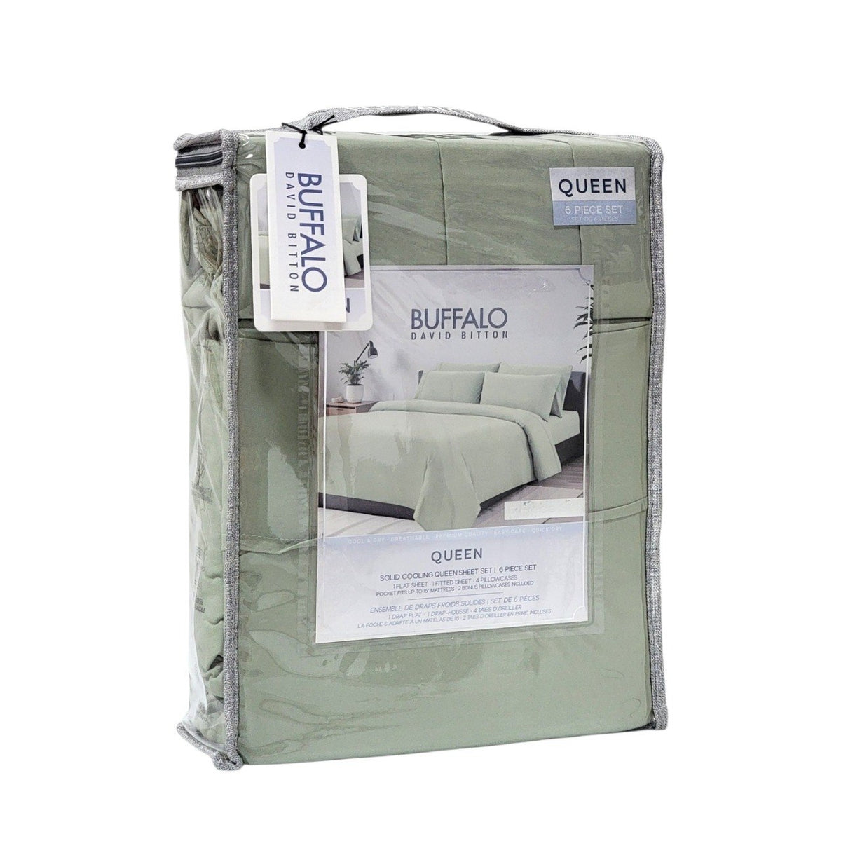 JUEGO DE SABANAS DE LUJO TAMAÑO QUEEN 6PCS BUFFALO DAVID BITTON