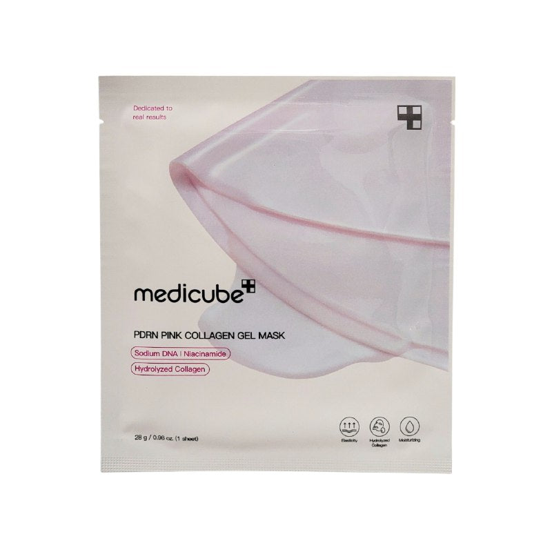 MASCARILLA FACIAL DE GEL REJUVENECEDORA DE COLAGENO ROSA CON PDRN 4UND MEDICUBE
