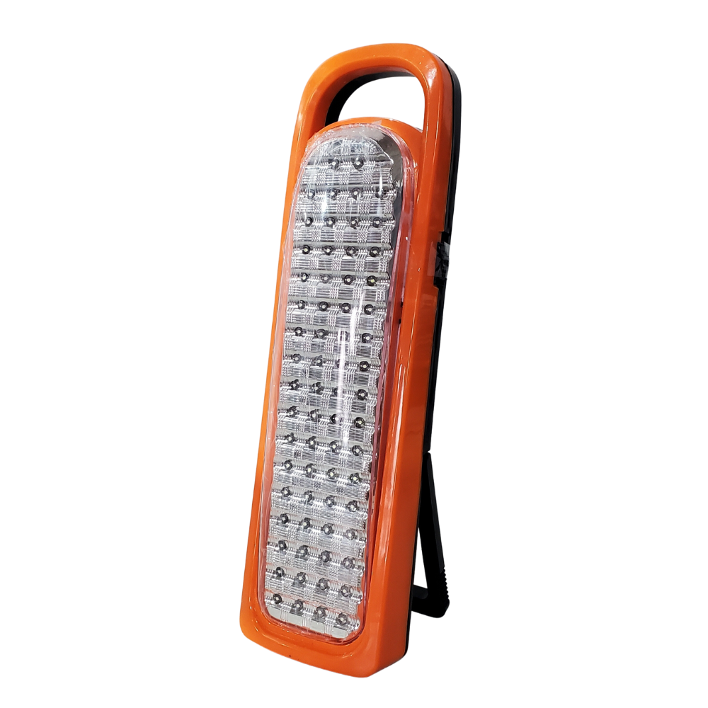 LUZ LED, LAMPARA DE EMERGENCIA 66 LED BLUE RECARGABLE AC 220V 50HZ/110V 60HZ
