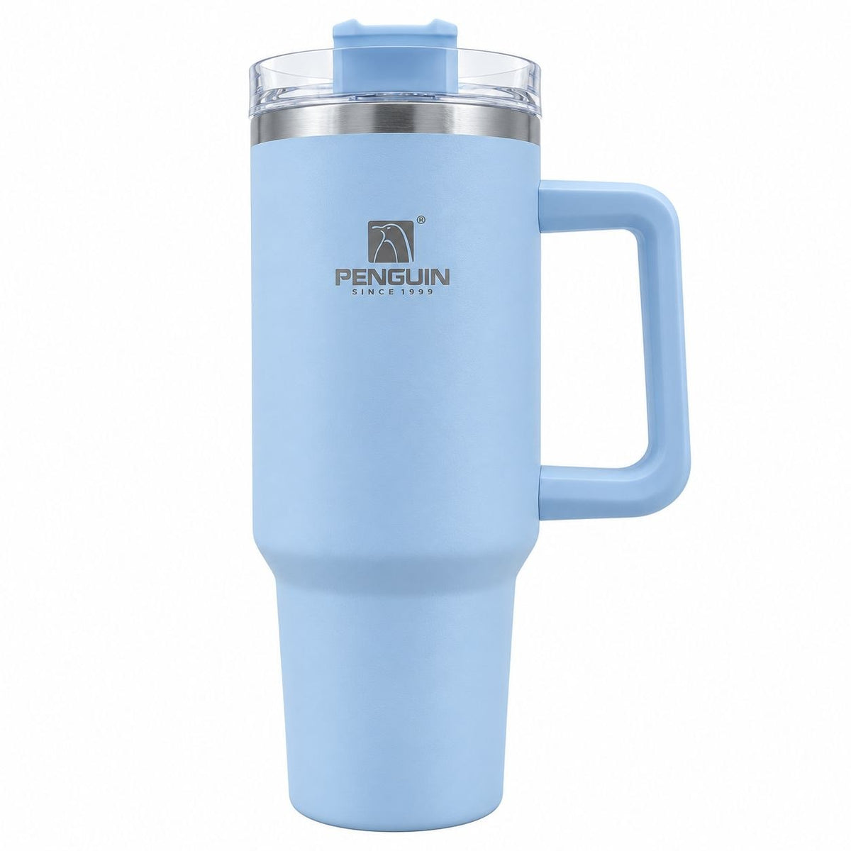 VASO TÉRMICO CON ASA Y PAJILLA PENGUIN 1200ML