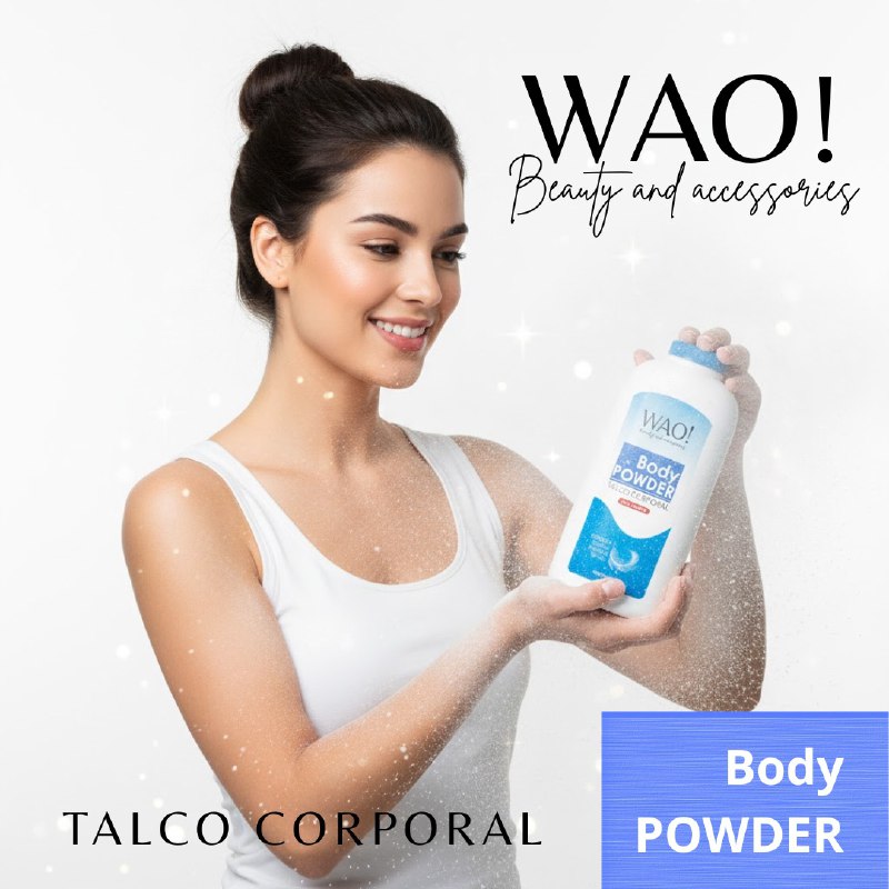 TALCO PARA EL CUERPO REFRESCANTE Y SUAVIZANTE WAO 350G