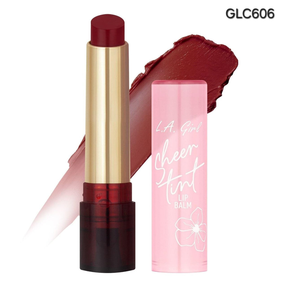 BALSAMO LABIAL CON TINTE HIDRATANTE TONO GLC606 SHEER BLACK CHERRY SHEER TINT LIP BALM L.A. GIRL 2G