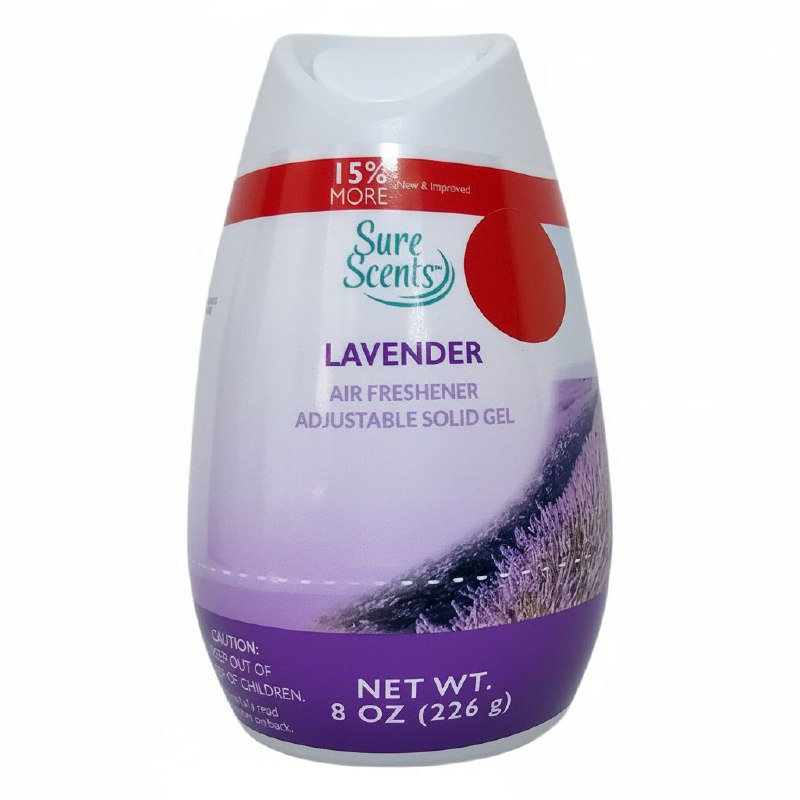 AMBIENTADOR AROMATIZANTE DE GEL SOLIDO DE LAVANDA SURE SCENTS 226G