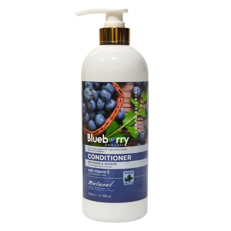 ACONDICIONADOR PARA EL CABELLO 800 ML DE ARANDANO HIDRATANTE Y NUTRITIVO, IDEAL PARA EL CABELLO DAÑADO Y CON PUNTAS ABIERTAS, CON VITAMINA E Y COLAGENO, HIDRATA PROFUNDAMENTE DANDO ELASTICIDAD, REDUCIENDO CAIDA, DANDO BR