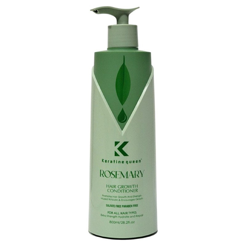ACONDICIONADOR PARA EL CABELLO 800 ML DE ROMERO Y MENTA PARA EL CRECIMIENTO DEL CABELLO, PROIMUEVE FUERTA, CRECIMIENTO, HIDRATACION Y REPARACION KERATINE QUEEN 800ML