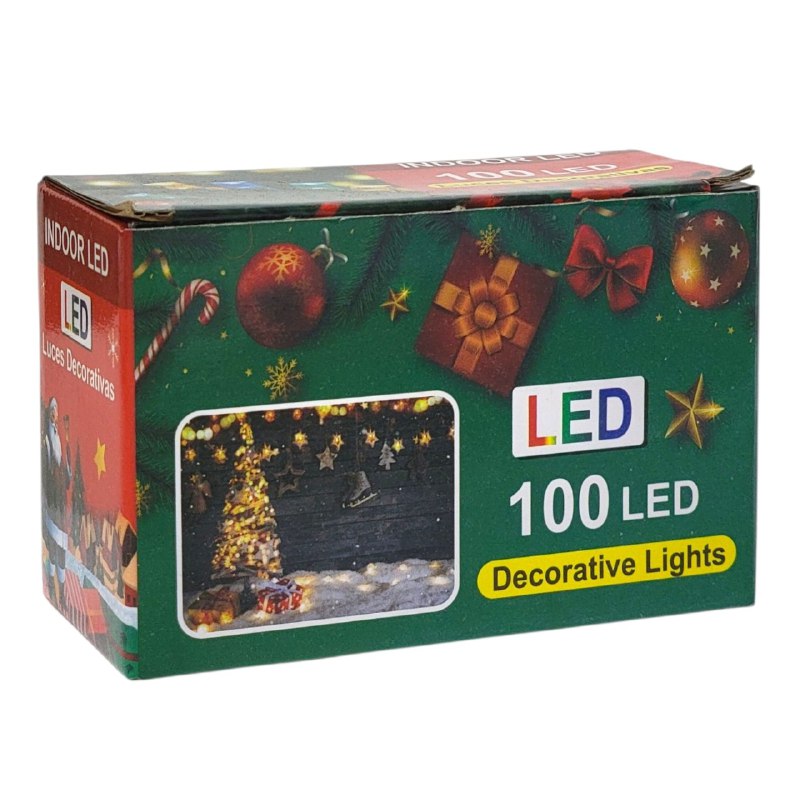 LUCES DECORATIVAS NAVIDEÑAS PARA INTERIORES O EXTERIORES MULTICOLOR 12X6X8CM