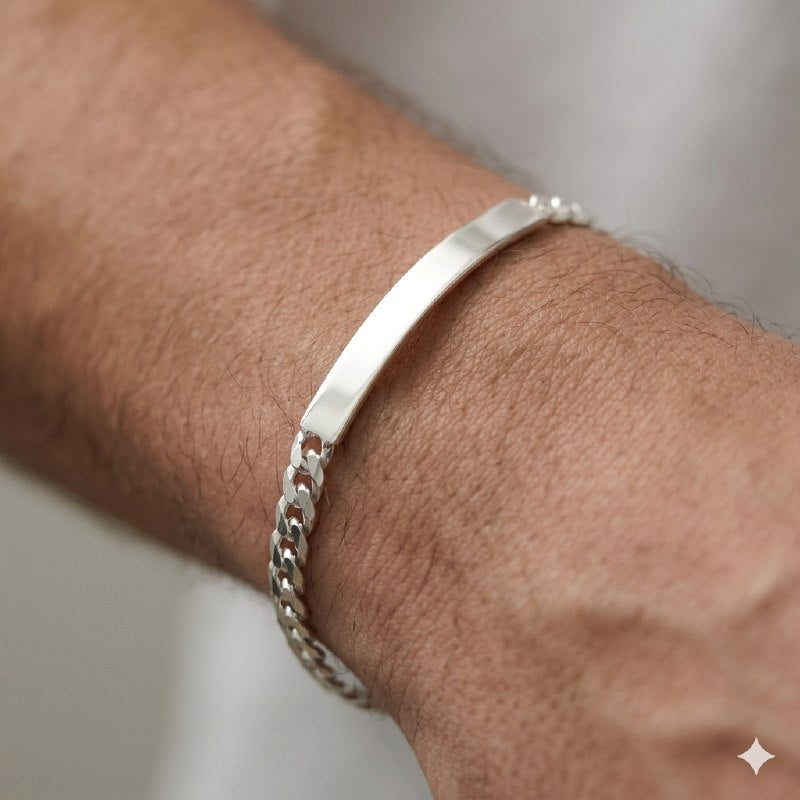 PULSERA DE PLATA 9.25 PARA HOMBRE PESO: 3.6G