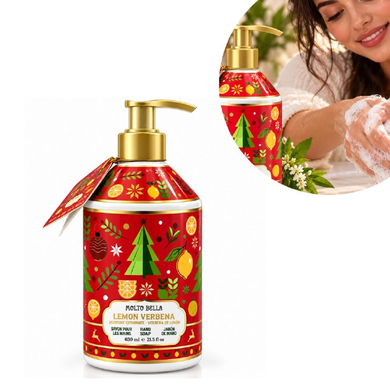 JABON LIQUIDO PARA MANOS SUAVE CON AROMA A VERBENA DE LIMON MOLTO BELLA 630ML