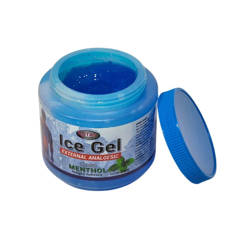 GEL ANALGESICO EXTERNO CON MENTOL FRIO RELAJANTE Y REFRESCANTE PARA DOLOR MUSCULAR STAY BEAUTIFUL 350G