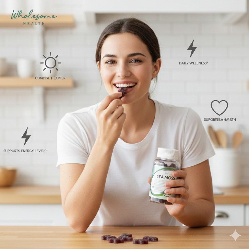 VITAMINAS EN GOMITAS MULTIVITAMINICAS DIARIAS SABOR A FRAMBUESA Y LIMONADA WHOLESOME 60UND