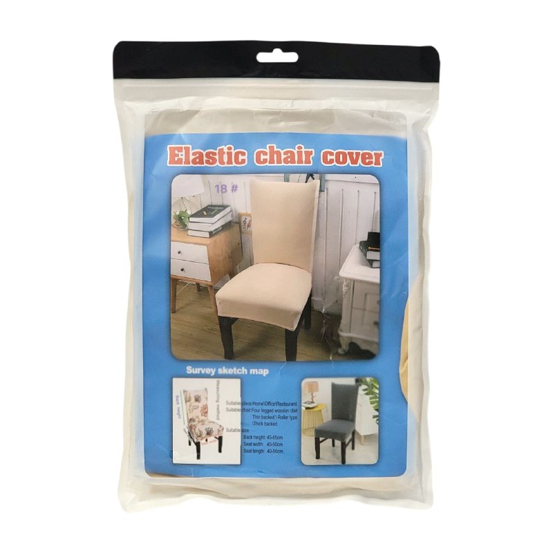 FORRO ELASTICO PROTECTOR PARA SILLAS DE COMEDOR, ANTIDESLIZANTE DE LICRA, EXTRAIBLES Y LAVABLES, 5 COLORES, MEDIDAS DEL RESPALDO 45X65CM, MEDIDAS ASIENTO 40X50CM