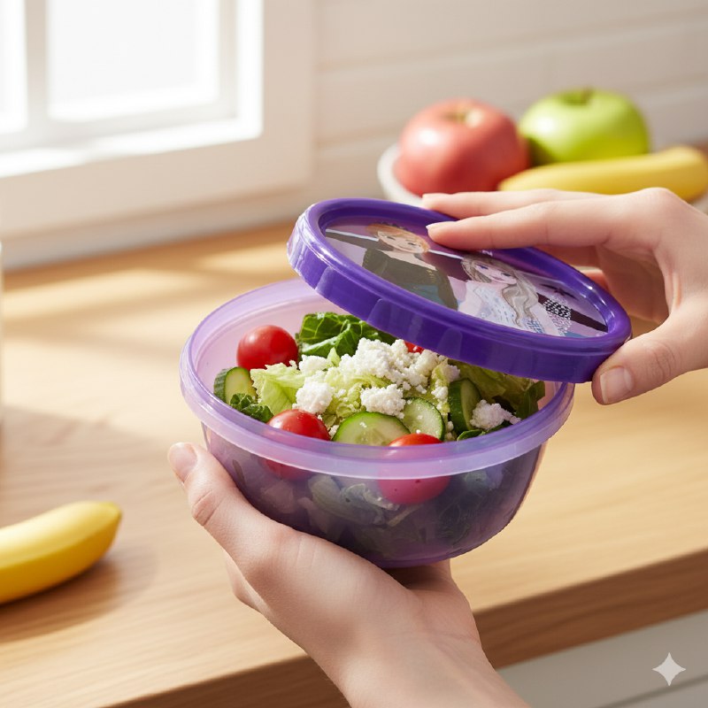 RECIPIENTE PANA PARA ALIMENTOS PARA NIÑAS CON DISEÑO DE FROZEN 7X15X15CM