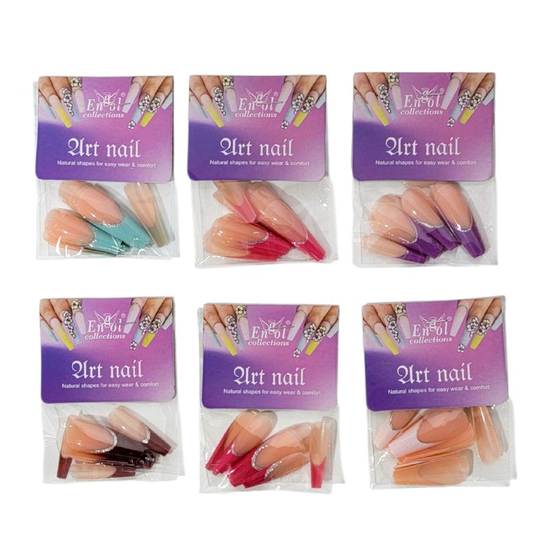 UÑAS POSTIZAS PARA UN SOLO USO ENGOL COLLECTIONS 12 UÑAS CADA SOBRE