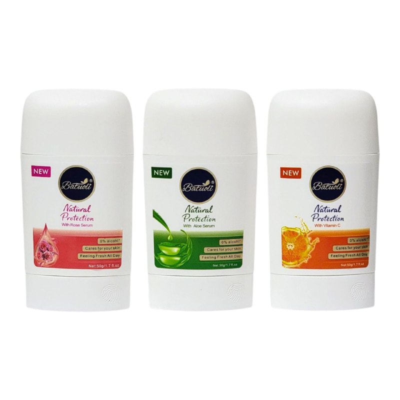 DESODORANTE PARA MUJERES ANTITRANSPIRANTE EN BARRA 50G, DUPE DE DOVE, 24H DE PROTECCION Y APLICACION SUAVE, SENSACION FRESCA Y NO PEGAJOSA BATUOLI