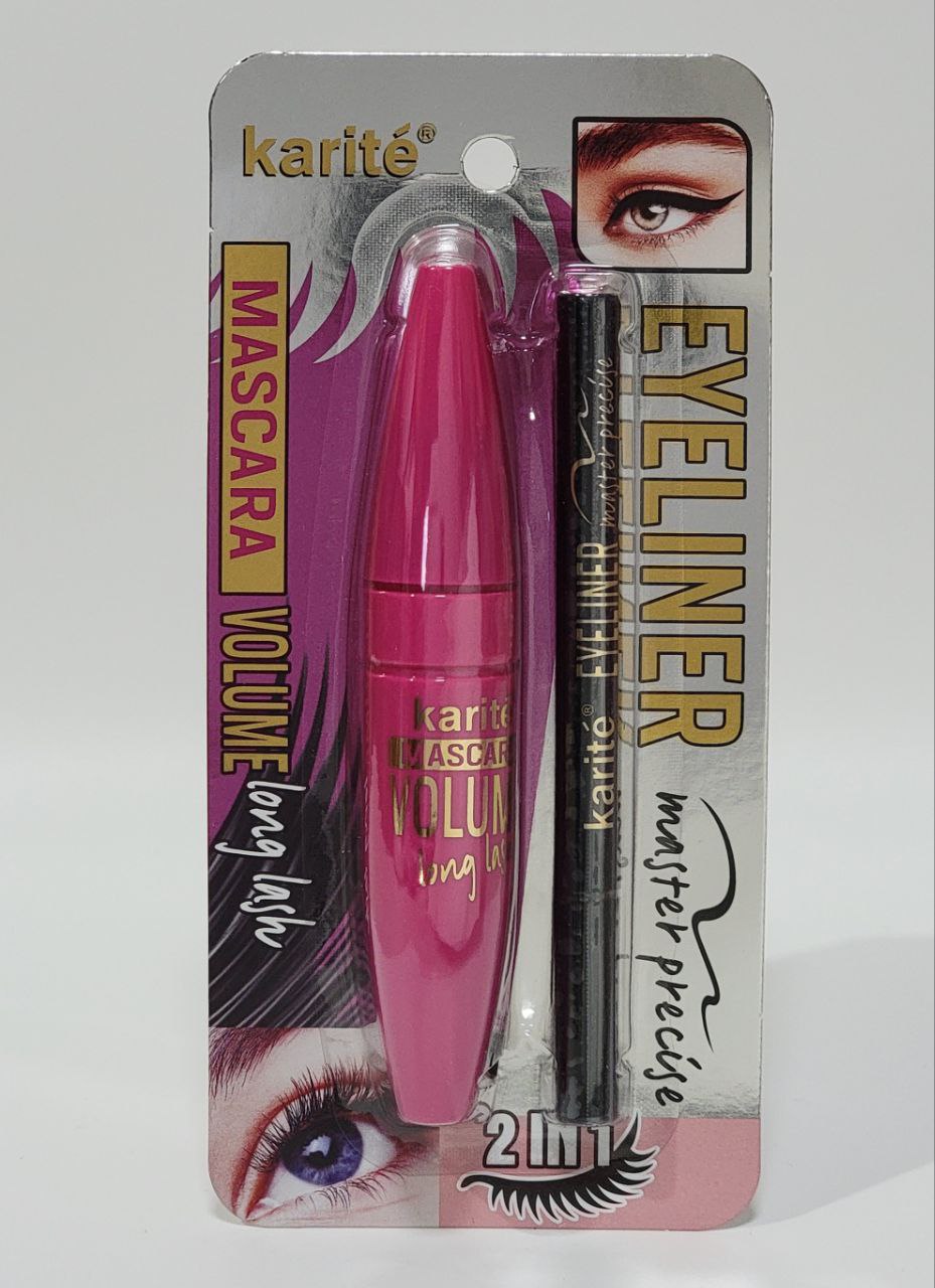 SET DE RIMEL Y DELINEADOR DUPE MAYBELLINE THE FALSIES KARITE