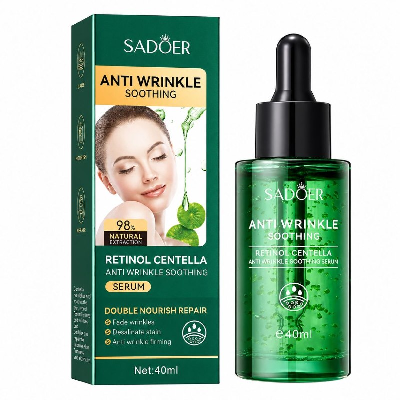SUERO FACIAL ANTIARRUGAS Y CALMANTE DE RETINOL Y CENTELLA SADOER 40ML