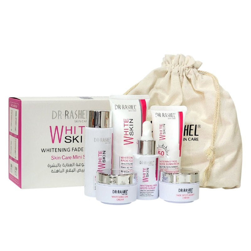 SET DE CUIDADO FACIAL EFECTO BLANQUEADOR Y ATENUADOR DE MANCHAS 6PCS DR RASHEL