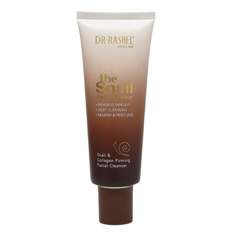LIMPIADOR FACIAL DE CARACOL Y COLAGENO HIDRATANTE 120G, REMUEVE EL MAQUILLAJE Y REALIZA UNA LIMPIEZA PROFUNDA SIN RESECAR LA PIEL, DEJANDOLA LIMPIA Y SUAVE DR RASHEL