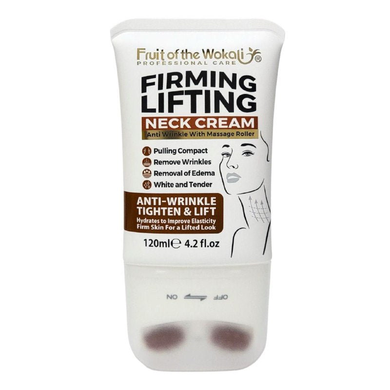 CREMA PARA EL CUELLO COLAGENO PARA EL CUELLO, TENSA Y ELEVA LA PIEL DEL CUELLO, ANTIARRIGAS, REAFIRMANTE, SUAVIZA LA PIEL FRUIT OF THE WOKALI 120ML