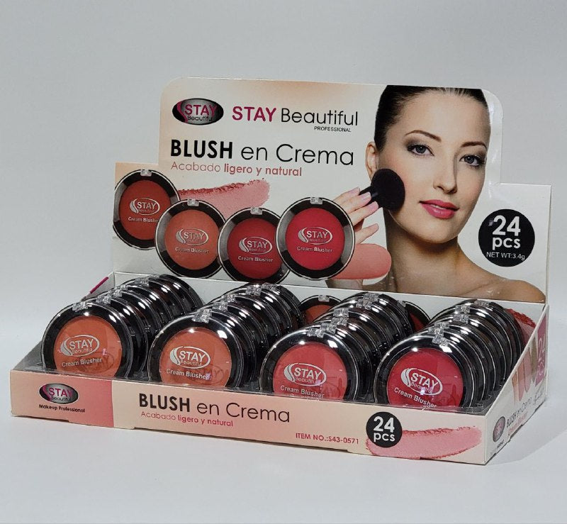 BLUSH EN CREMA DE ACABADO LIGERO Y NATURAL, 4 TONOS BEAUTIFUL PROFESSIONAL 3.4G