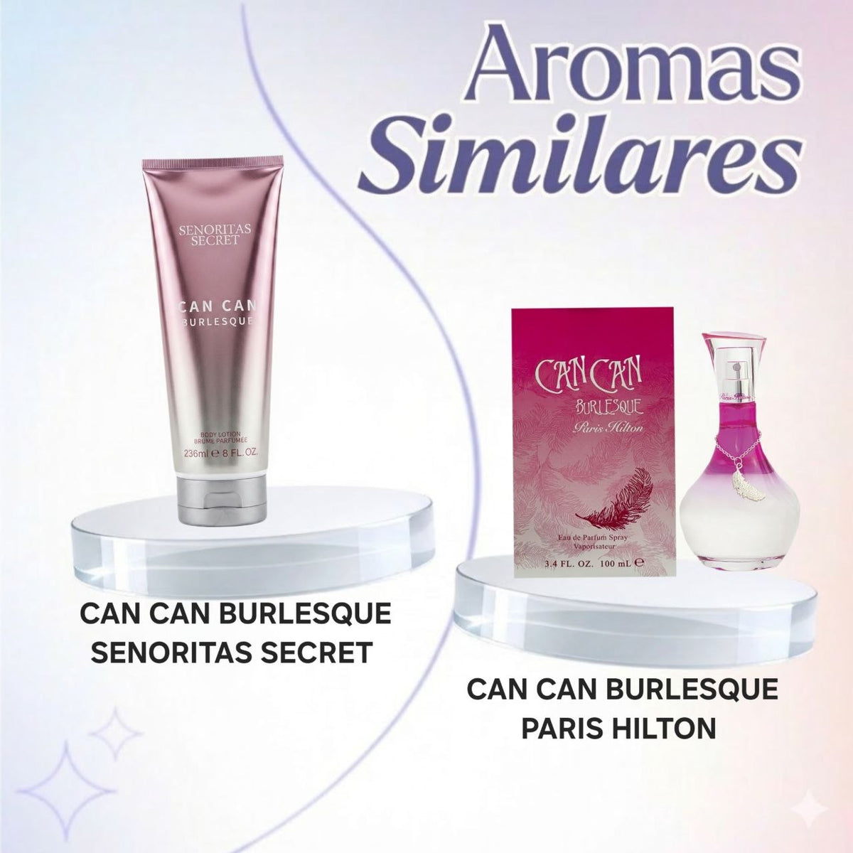 CREMA CAN CAN BURLESQUE SENORITAS SECRET 236ML (M) (AROMA SIMILAR A PARIS HILTON CAN CAN BURLESQUE)