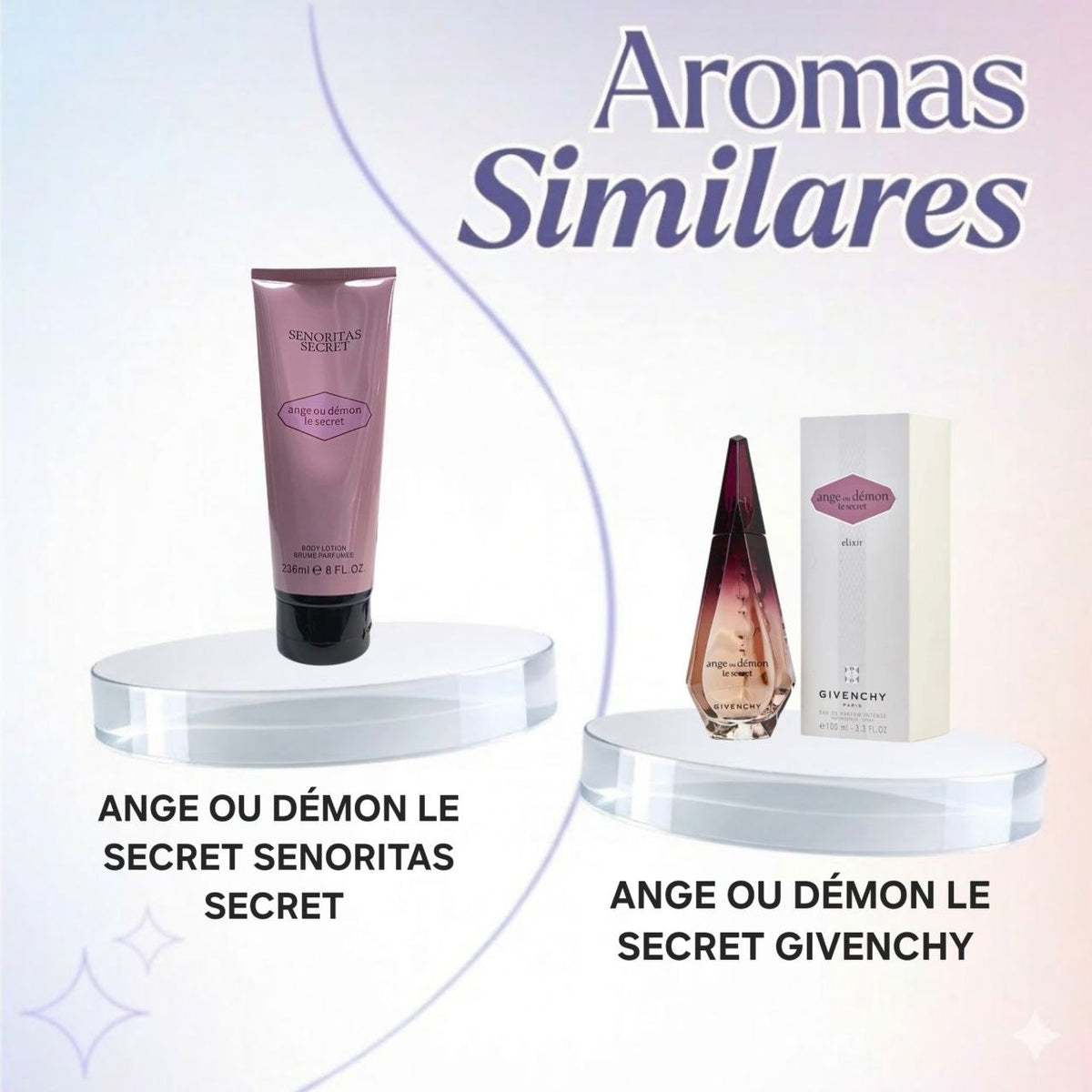 CREMA ANGE OU DÉMON LE SECRET SENORITAS SECRET 236ML (M) (AROMA SIMILAR A GIVENCHY ANGE OU DÉMON LE SECRET)
