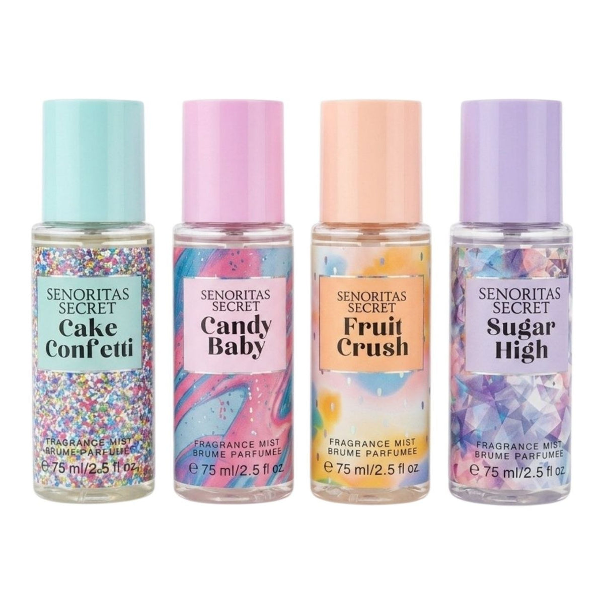 SET DE SPLASH MINI SENORITAS SECRET 75MLX4 (M) (AROMA SIMILAR A VICTORIAS SECRET)